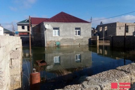 Bakıda qrunt sularının səviyyəsi qalxıb, evləri su basıb