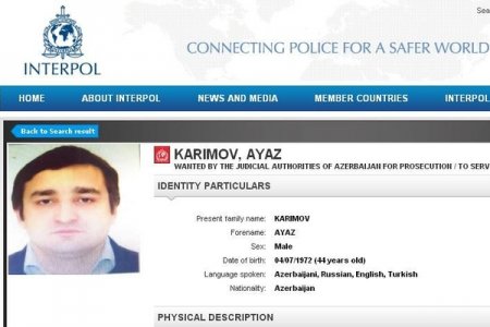 Eldar Mahmudovun oğlunun şəriki İnterpol xətti ilə axtarışa verildi Eldar Mahmudovun oğlunun şəriki İnterpol xətti ilə axtarışa verildi