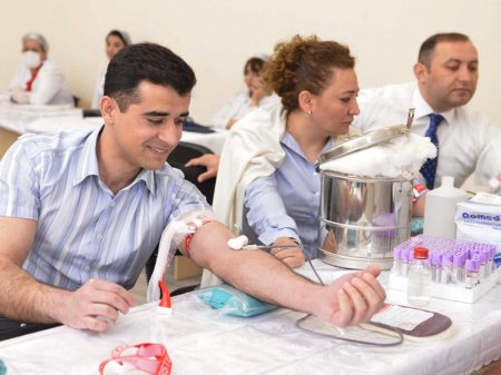 BANM-də qanvermə aksiyası keçirilib - FOTO