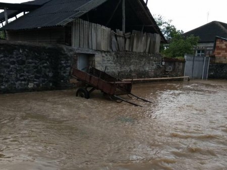 Azərbaycanda çay məcrasını dəyişdi, evləri su basdı, ev quşları öldü - FOTO