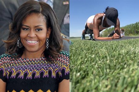 Obamanın xanımı özünü belə sağlam saxlayır - fotolar