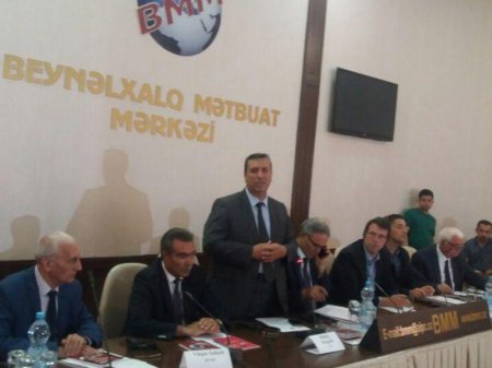 "Azərbaycanda jurnalist həmkarları ittifaqlarının durumu və gələcək inkişaf meyilləri" mövzusunda konfrans keçirilib - FOTO