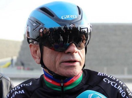 Mədət Quliyev məşhur velosipedçi ilə veloyürüşdə - VİDEO