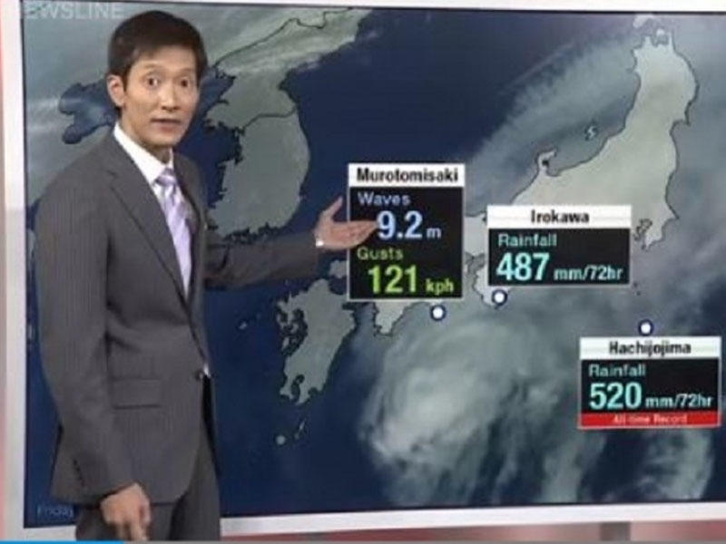 Güclü “Chan-hom” tropik qasırğası Yaponiyaya yaxınlaşır